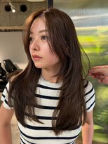 シオン(shion) セミロングレイヤーブリーチなし韓国_ba596962