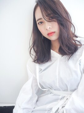 コルソ ケーツー 梅田 茶屋町(corso k-two) 《シアベージュ》くしゃっとふんわりミディ【茶屋町】