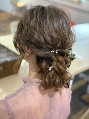 お呼ばれヘアセット