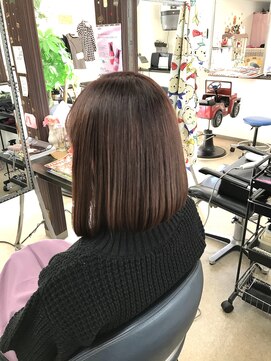 あかね美容室 田上店 大人可愛い！ピンク系ブラウンカラー