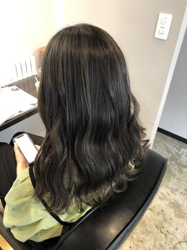 エッファセ 北本店(efface) ハイライト×ニュアンスカラー×アッシュオリーブ×アースカラー