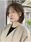 大人美人ベージュレイヤーボブ   30代40代50代【白金/目黒】濱口