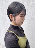 丸みのあるマッシュショート