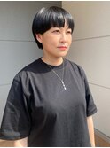 小顔補正立体カット×マッシュ丸みボブ 10代20代30代40代50代