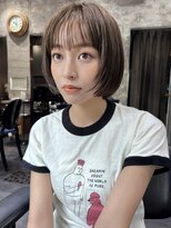 ミンクス渋谷スマートサロン(MINX shibuya smart salon)&nbsp;魅力倍増カール シアーカラー ショート 姫カット ダークアッシュ