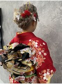 着付ヘアセット早朝対応可能お宮参り和装ヘアアレンジ成人式ヘア