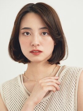 ルクスドレ 新宿(Luxe doree') ★ぱっつんボブ/顔まわり/菱形ボブ/ココアベージュ[新宿]