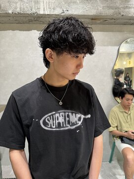 ゼスト リル 新宿(ZEST lill) 塩澤太一 シャドウパーマ マッシュパーマ くせ毛風 韓国風 新宿