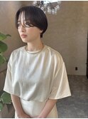 ショートカット丸みショートハンサムショート20代30代新潟万代
