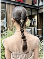 タイトおろしポニーテールヘアアレンジ♪