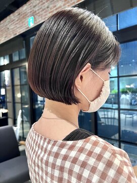 オーガニック アトリエ 大宮(organic+atelier) 20代30代ミニボブココアブラウン小顔美肌ストレート丸み