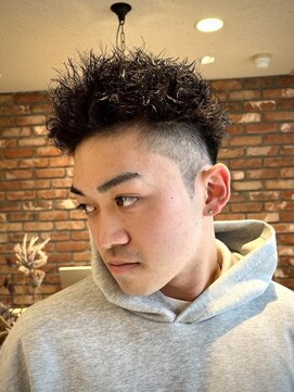 ボコカ(bococa) 【大村指名】メンズカットスキンフェードツイストパーマ