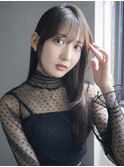 ロング美髪前髪カット顔周りレイヤー_F30214