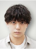 黒髪×マッシュ×スパイラルパーマ【表参道/青山/メンズ】
