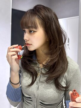 リアン バイ キートス(Lien by kiitos) ハッシュカット×フォギーベージュ