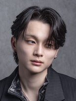 ページ(page,)&nbsp;オールバック前髪こぼし黒髪センターパート心斎橋