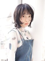 エムスラッシュ ソル センター南(M.SLASH SOL)&nbsp;くせ毛風/黒髪/ミディアムレイヤー/ハッシュボブ/SOLセンター南