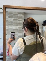 ルッカランス 王子店(Lucca Lance)&nbsp;3月　簡単！ひと工夫！　ツイン編みポニーテール