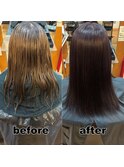 【monde】before × after × 髪質改善