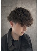 MEN’S/リバースセンターパート/ニュアンスパーマ/千葉/千葉中央