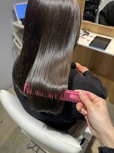 ベルベットヘア 千早店(Velvet hair) 髪質改善カラー×オリーブグレー【みつ】