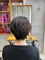 アルトル 池袋2nd(altru)&nbsp;◇大人40代50代60代ショートボブ丸みショート白髪ぼかし