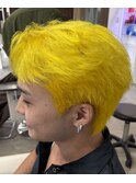 【Men'sVelis】ガイルヘア×ネオンイエロー