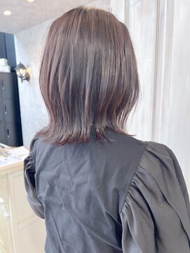 キャアリー(Caary) 福山市美容室Caary透明感バイオレットパープルカラーミディアム