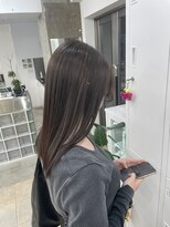 ディジョン 自由ヶ丘(Dijon) 韓国顔まわりレイヤーカットグレージュオリーブベージュブラウン