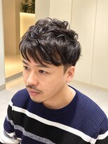 トランスサロン 吉祥寺(TRANS SALON)&nbsp;黒髪ニュアンスパーマ×メンズショート