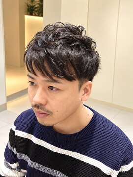 トランスサロン 吉祥寺(TRANS SALON) 黒髪ニュアンスパーマ×メンズショート