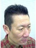 ベリーショートのシャギー調バックスタイル