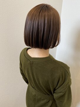 ロルド シェリ(Rold Cheri) 丸みボブのオレンジベージュカラー