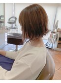 ショコラブラウン_エアリーミディ 黒髪 ホワイトアッシュ