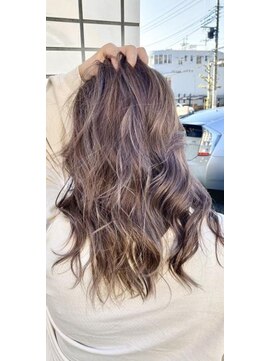 モアナ バイ ヘッドライト 長野駅前店(Moana by HEADLIGHT) シャドールーツハイライト×グレイッシュラベンダー