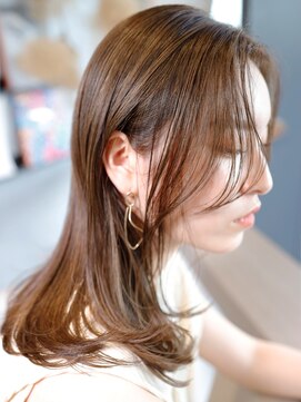 ハーバーズ バイ エムスラッシュ 鎌倉由比ヶ浜(Harbors by M.SLASH) HARBORS鎌倉/かきあげバング/流れるレイヤー/エアストレートe