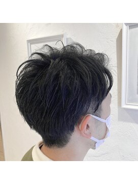 アロマヘアルーム 横浜店(AROMA hair room) ワイルドアップバングスキンフェード/横浜