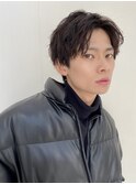 【ゆるめスパイラルパーマ】メンズアップバングスタイル