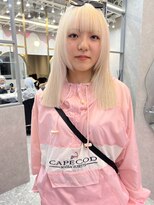 ロンド レア 天神大名店(Lond Le’a)&nbsp;ミルクティーベージュ/ダブルカラ/ケアブリーチ/くびれヘア/天神