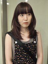 ゼストララ(ZEST Lara)&nbsp;重めレイヤーカット×ディープチェリーレッド　【吉祥寺】