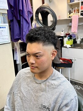 髪座 宮城リョータ風パーマ