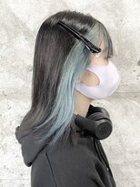 ココ 本八幡(KOKO)&nbsp;#10代20代30代#ケアブリーチ#ダブルカラー#ペールブルー #水色