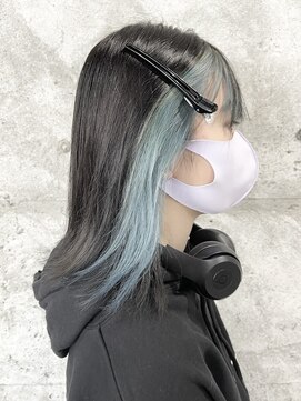 ココ 本八幡(KOKO) #10代20代30代#ケアブリーチ#ダブルカラー#ペールブルー #水色