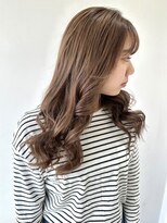 フォーク FOLK 【FOLK】赤みなし透明感グレージュ☆似合わせゆる巻きロング♪