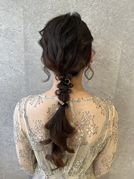 アース 三軒茶屋店(HAIR&MAKE EARTH) 三軒茶屋_レディース_ロング_ヘアアレンジ_ヘアセット_パーティ