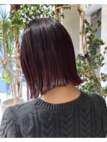 ヲタク(wotaku.)&nbsp;ワインレッドボルドーカラーレッドカラーブリーチなしカラー