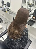 オリーブアッシュベージュダブルカラーブリーチ新潟万代