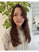 アンダーバーホワイトモデ 河内長野(_WHITE mode) ハイライトカラーミルクティーベージュレイヤーカット