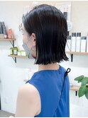 切りっぱなしボブ