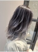 エアタッチバレイヤージュ×ミディアムレイヤー